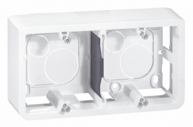 Cadre saillie profondeur 40mm mosaic pour 4 , 5 ou 2x2 modules horizontal et support. disponible abidjan cote d'ivoire.