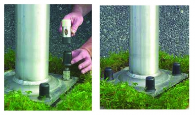 Capuchon de protection tout-en-un kaptige noir ø 18 mm - jeu de 4. disponible abidjan cote d'ivoire.