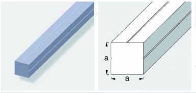 Carré plein aluminium brut dim. disponible abidjan cote d'ivoire.