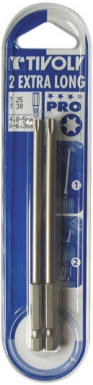 Carte 2 embouts de vissage qualité pro pour vis torx n° 25 et n°30 - long. disponible abidjan cote d'ivoire.