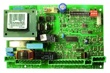 Carte électronique ja592 pour motorisation 2 moteurs 230v avec gestion d'une serrure électrique 12v. disponible abidjan cote d'ivoire.