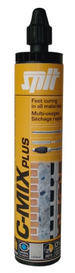 Cartouche c-mix plus polyester resin 300 ml + 2 buses d'injection gris. disponible abidjan cote d'ivoire.