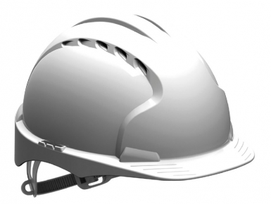 Casque de chantier evo2 - visière standard - ventilé - serrage glissière - blanc. disponible abidjan cote d'ivoire.