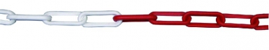 Chaîne signalisation polyéthylène rouge/blanc fil 6 mm. disponible abidjan cote d'ivoire.