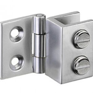 Charnière porte glace serrage 8 mm laiton chromé 16x25 mm​ ​. disponible abidjan cote d'ivoire.