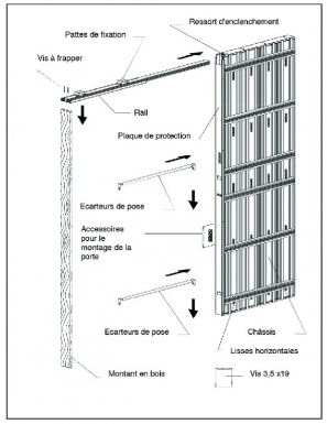 Chassis "base simple" ps100 passage 700x2030 encombrement 1510x2130 mm. disponible abidjan cote d'ivoire.