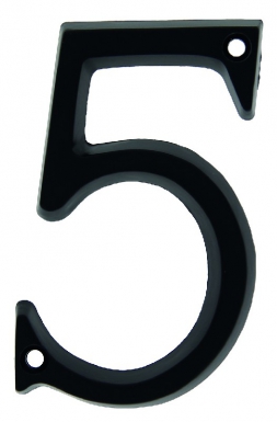 Chiffre 5 zamack noir haut 95 mm. disponible abidjan cote d'ivoire.