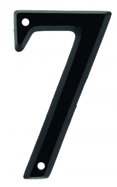 Chiffre 7 zamack noir haut 95 mm. disponible abidjan cote d'ivoire.