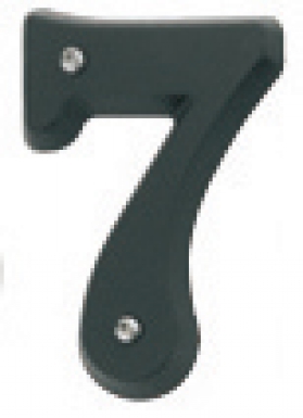 Chiffre en relief numéro 7 " zamak " noir. disponible abidjan cote d'ivoire.