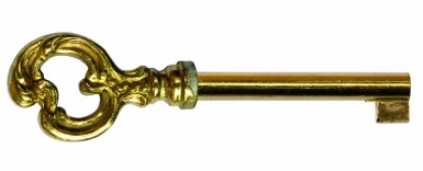 Clés n° 52 clé forée en 42 mm laiton poli 42 mm ajustée ​​ ​. disponible abidjan cote d'ivoire.