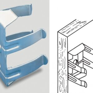 Clip de plinthe acier zingué pour tube ø 28 mm​ ​. disponible abidjan cote d'ivoire.