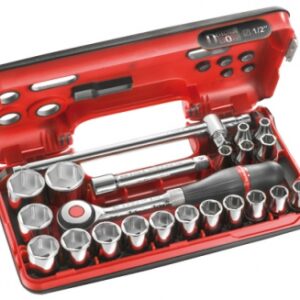 Coffret 1/2" cliquet-douilles detection box avec cliquet à manche rotatif. disponible abidjan cote d'ivoire.