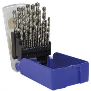 Coffret 25 forets métaux cylindriques - hss usiné - de ø 1 à 13 mm. disponible abidjan cote d'ivoire.