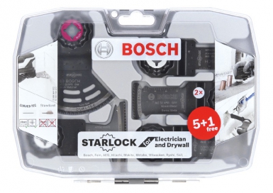 Coffret 6 lames starlock pour découpeur-ponceur - spécial électriciens/plaquistes. disponible abidjan cote d'ivoire.