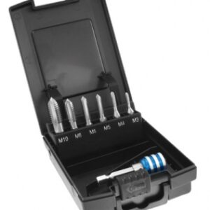 Coffret 6 tarauds : m3 m4 m5 m6 m8 m10 queue hexa 1/4" + 1 pe thd. disponible abidjan cote d'ivoire.