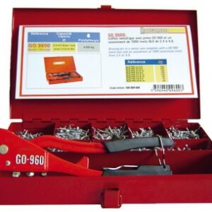 Coffret 9600 avec pince go 960+1000 rivets - capacité ø 2,4-5 mm - long. disponible abidjan cote d'ivoire.
