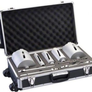 Coffret de 5 couronnes trépans diamantées - ø 38-52-65-117-127 mm - lg 150 mm. disponible abidjan cote d'ivoire.