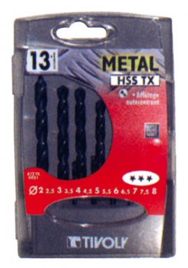 Coffret plastique 10 forets métaux tx de ø 1 à 10 par mm. disponible abidjan cote d'ivoire.