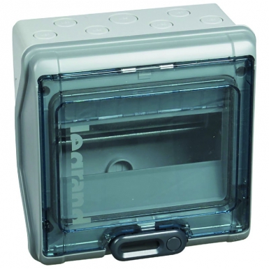 Coffret plexo³ 8 modules avec embouts à perforation directe prémontés - gris. disponible abidjan cote d'ivoire.