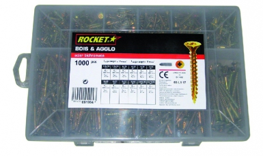 Coffret rocket 12 cases bois & agglo 1000 vis. disponible abidjan cote d'ivoire.