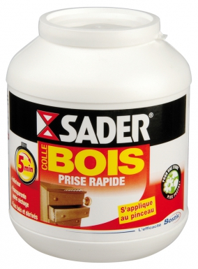 Colle bois prise rapide - tous bois et dérivés - prise 5 mn - pot plast. disponible abidjan cote d'ivoire.