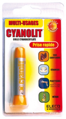 Colle cyanolit jaune - idéale travaux de bijouterie et orfèvrerie - prise rapide 15 à 30 sec. disponible abidjan cote d'ivoire.