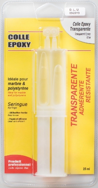 Colle epoxy transparente - 25 ml - coul. disponible abidjan cote d'ivoire.