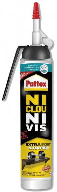 Colle mastic ni clou ni vis fixation surpuissante pattex - multi-matériaux - cart. disponible abidjan cote d'ivoire.