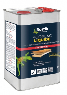 Colle néoprène bois agoplac liquide - bidon 5 l. disponible abidjan cote d'ivoire.