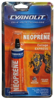 Colle néoprène contact liquide - collage express - tube 50 ml. disponible abidjan cote d'ivoire.
