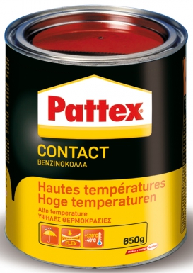 Colle néoprène spéciale haute température pattex - jusqu"à 120°c - pot 650 g. disponible abidjan cote d'ivoire.