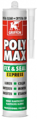 Colle polymax fix&seal express - coloris crystal - cartouche 300 g. disponible abidjan cote d'ivoire.