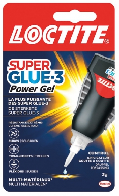 Colle super glue-3 power gel - multi-supports - flacon 3 g. disponible abidjan cote d'ivoire.