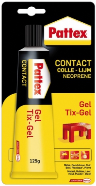 Colle tix-gel pattex - pour surfaces poreuses ou verticales - tube 125 g. disponible abidjan cote d'ivoire.