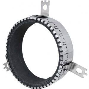 Collier coupe-feu bis pacifyre - jusqu'à ø 160 mm - boîte 3 m de bande métallique avec accessoires de pose. disponible abidjan cote d'ivoire.