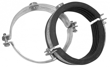 Collier lourd acier zingué avec isolation caout - ø tube 159x168. disponible abidjan cote d'ivoire.