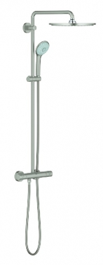 Colonne de douche avec mitigeur thermostatique euphoria system 310 supersteel grohe. disponible abidjan cote d'ivoire.