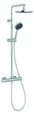 Colonne de douche thermostatique brive - coloris chromé. disponible abidjan cote d'ivoire.