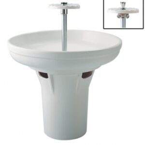 Colonne nue circulaire à équiper de 6 robinets temporisés. disponible abidjan cote d'ivoire.