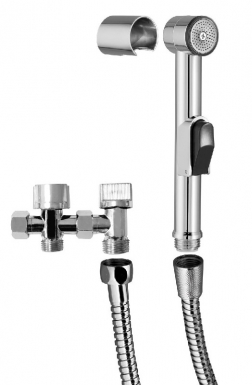 Combiné shattaf wc - 1 jet - chromé. disponible abidjan cote d'ivoire.