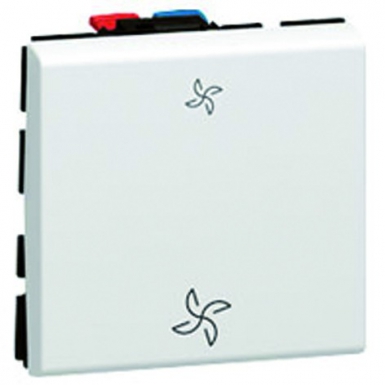 Commande de vmc mosaic pour commande directe de ventilation mécanique contrôlée 10ax 250v~ - blanc antimicrobien. disponible abidjan cote d'ivoire.