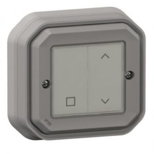Commande sans fils, sans pile self-e étanche plexo with netatmo ip55 pour volets roulants - complète gris. disponible abidjan cote d'ivoire.