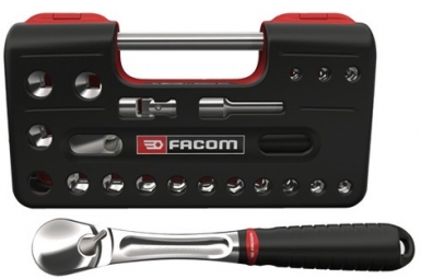 Composition de 21 outils 6 pans + cliquet - chromé. disponible abidjan cote d'ivoire.