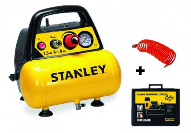 Compresseur 6l - 1,5hp - coaxial cdn 200/8/6 + kit agrafeuse / cloueuse - débit 105 l/mn - réservoir 6 l. disponible abidjan cote d'ivoire.