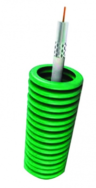 Conduit cintrable annelé vert ø 20 avec câble tv 17 vatc. disponible abidjan cote d'ivoire.