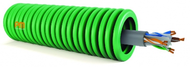 Conduit cintrable annelé verte ø 20 avec câble f/utp cat. disponible abidjan cote d'ivoire.