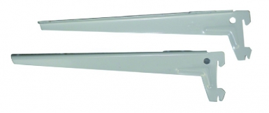 Console à équerre éco p/50 2 crochets acier laqué blanc lg. disponible abidjan cote d'ivoire.