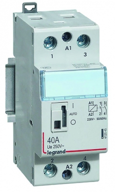 Contacteur de puissance cx³ bobine 230v~ - 2p 250v~ - 40a - contact 2f - 2 modules. disponible abidjan cote d'ivoire.