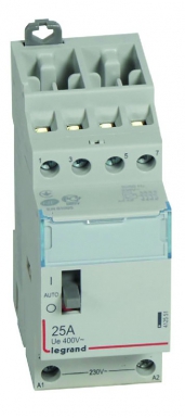 Contacteur de puissance cx³ bobine 230v~ - 4p 250v~ - 25a - contact 4f - 2 modules. disponible abidjan cote d'ivoire.