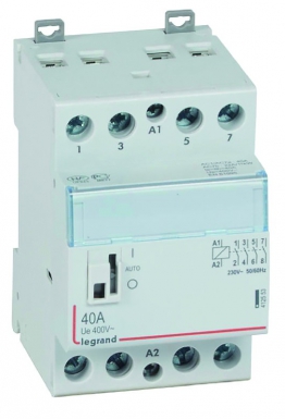 Contacteur de puissance cx³ bobine 230v~ - 4p 250v~ - 40a - contact 4f - 3 modules. disponible abidjan cote d'ivoire.